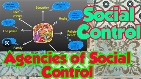 Social Control Agencies Of Social Control Control Of Society Over