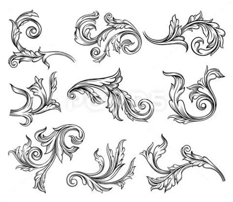 Scrollwork Black and White Vector Images (over 580) - Clip Art Library