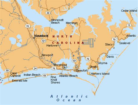 Crystal Coast Nc Map