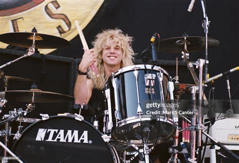 Drummer Steven Adler Of The Rock Group Guns N Roses During News