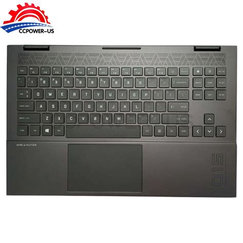 New For HP OMEN 15 EK 15 EN Palmrest Touchpad RGB Backlit Keyboard