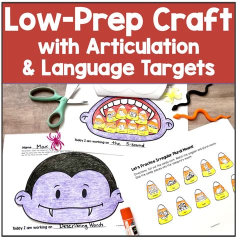 Halloween Speech Therapy Craft Speech And Language Articulation