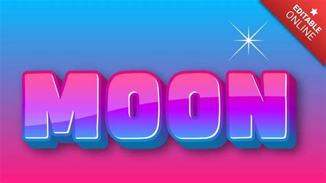 Moon Text Effect Generator