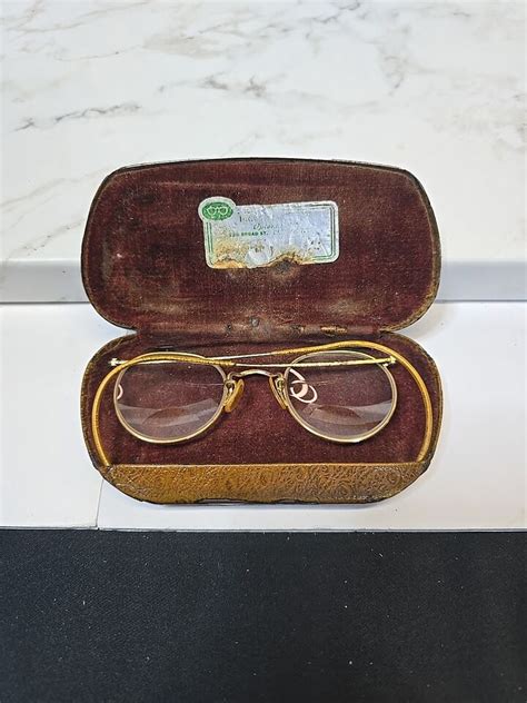 VINTAGE ANTIQUE 1 10 12K G F GOLD Filled Frames Wire EYE GLASSES W