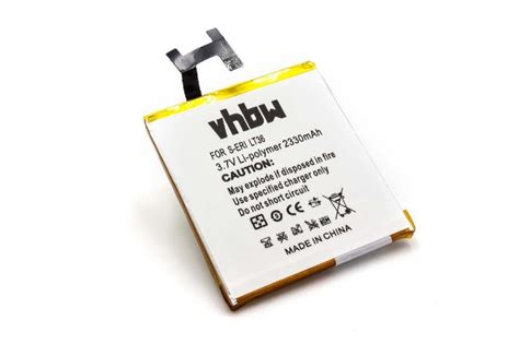 Vhbw Batterie 2330mAh 3 7V Pour Smartphone Sony Ericsson C6602 C6603