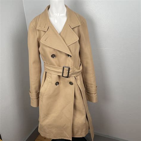 Talbots Double Breasted Trench Coat Women’s Sz 4 6 Ta Gem