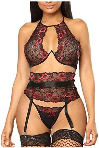 AMhomely Women Sexy Embroidery Lingerie Plus Size Underwire Hollow Bra