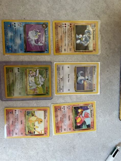 Lot De Cartes Pokemon Set De Base Psa Exc Nm Eur