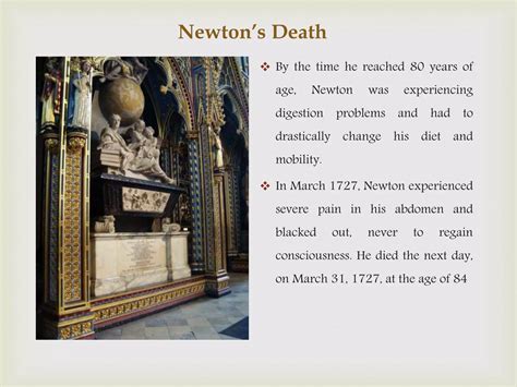 Isaac Newton Falecimento - Sir isaac newton ppt | PPTX