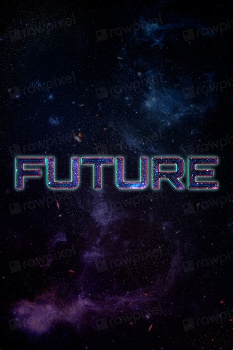 Future Word Typography Blue Text Free Photo Rawpixel