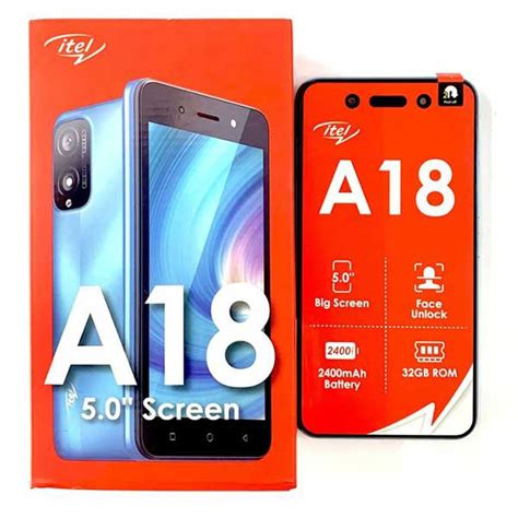 itel A18 Mémoire 32 Go Ram 1 Go Dual sim Ecran 5 pouces Promo sn