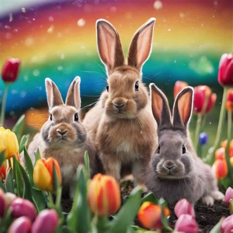Coelhos Colorido - Uma infinidade de coelhos coloridos e brincalhões de diferentes raças e ...