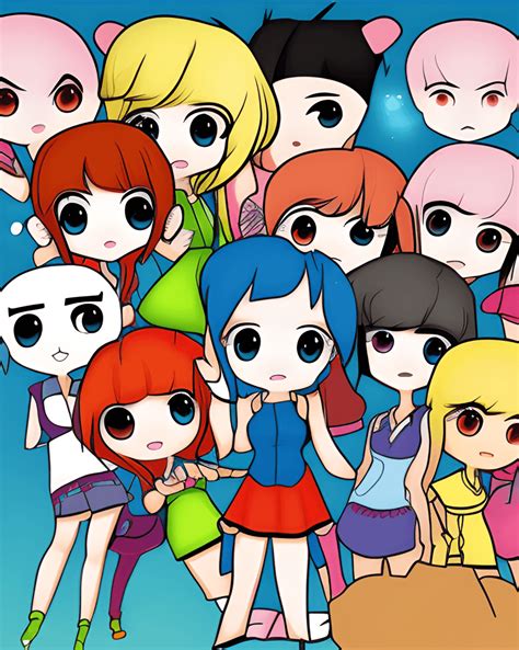 Chibi Kawaii Cartoons · Creative Fabrica