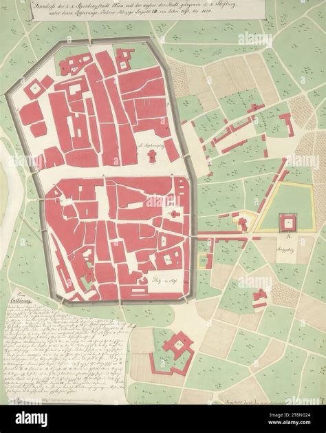 Vienna I Hofburg Aman Reconstruction Reconstructed Ground Plan Of