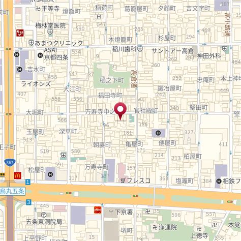 京都府京都市下京区万寿寺通高倉西入万寿寺中之町85 の地図 Mapfan