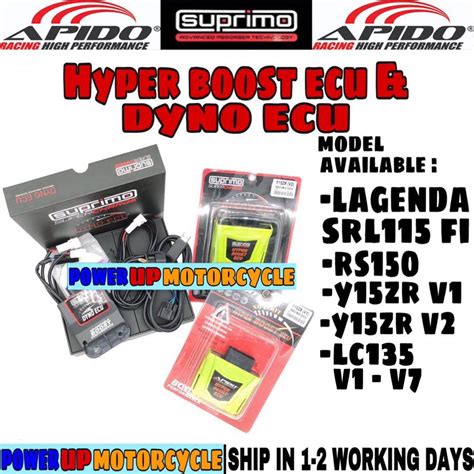 Suprimo Apido Racing Hyper Boost Dyno Ecu Cdi High Performance Y Zr