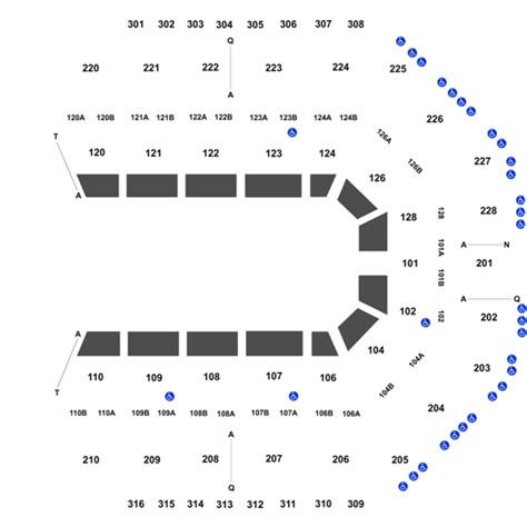 Van Andel Seating Chart With Rows A Visual Reference Of Charts Chart Master