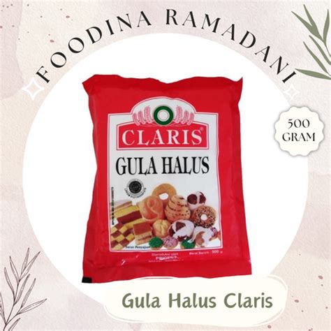 Jual Gula Halus Claris Powdered Sugar Gr Harga Per Bks