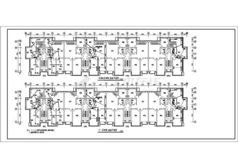 某十二层住宅电气设计cad施工图居住建筑土木在线