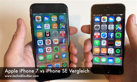 Apple iPhone 7 vs iPhone SE Vergleich – Technikfaultier