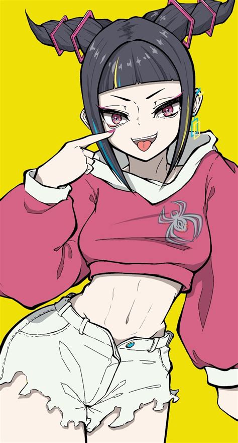 ハン・ジュリ 「あっかんべージュリちゃん。 ジュリ Jurihan 格ゲーキャラ描こうぜ 」oliveおりーぶのイラスト