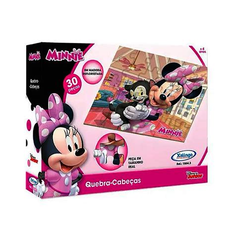 Quebra Cabeça Minnie - Quebra-Cabeça 30 Peças Minnie Mouse | DoRéMi Brinquedos