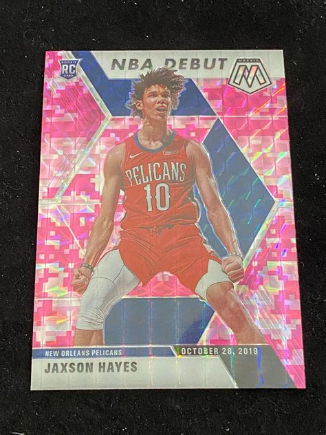 Lot Mint Panini Mosaic Rc Pink Camo Nba Debut Jaxson Hayes