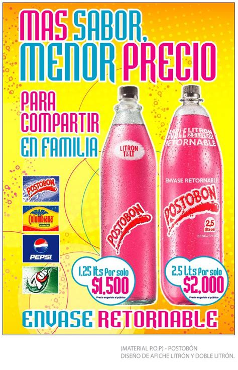 Merchandising Afiches Producto Postobon Sa Publicidad De Un