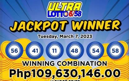 Bulacan Bettor Bags P M Ultra Lotto Jackpot Philippine News Agency