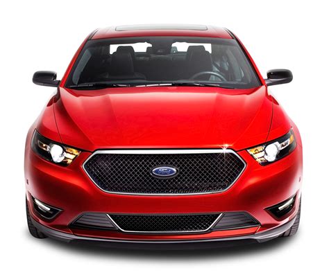 Red Ford Taurus Front Car PNG Image | Car ford, Ford taurus sho, Car front