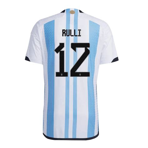 Tres Estrellas Camiseta Aut Ntica Rulli Argentina Primera