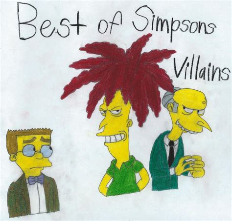 Best of Simpsons Villains By ChumleysCartoons by DarkwingHomer on ...