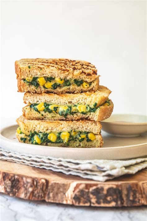 Spinach Corn Sandwich Recipe Spice Up The Curry