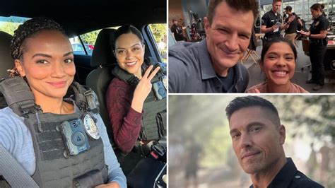 See the Cast of ‘The Rookie’ Behind the Scenes on Season 7