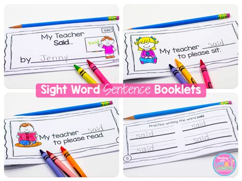 Teaching With Love And Laughter Sight Word Sentence Booklets