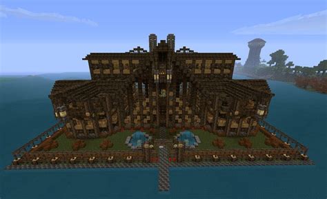 Minecraft Log Mansion By ~cw390 On Deviantart