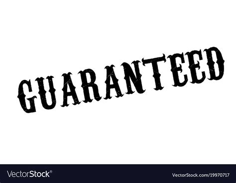 Guaranteed Rubber Stamp Royalty Free Vector Image