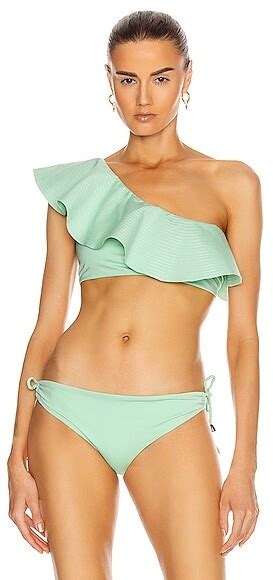 Johanna Ortiz Mint Cabana Bikini Top In Green Shopstyle Two Piece