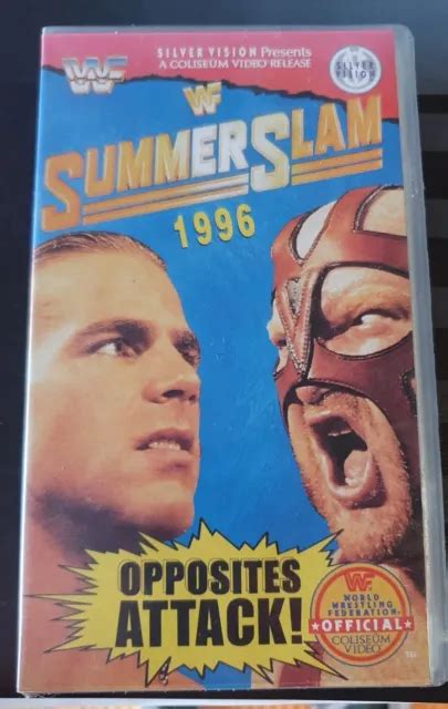 Wwf Summerslam Vhs Wrestling Video Tape Pal Wwe Wcw Ecw Tna Aew