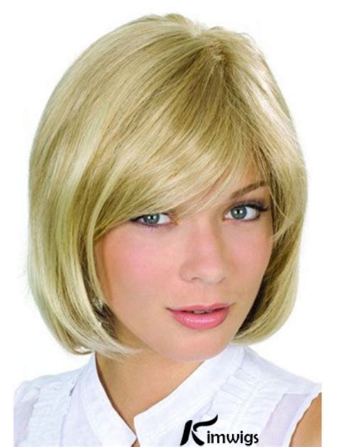 Chin Length Blonde High Quality 10 Inch Wavy Bob Wigs