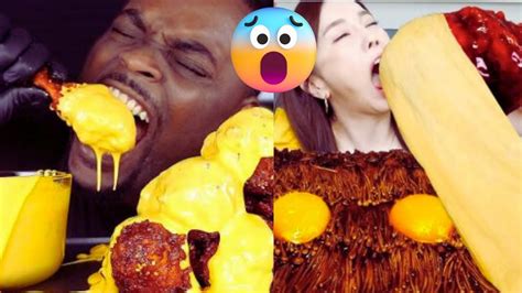 Mukbangers Eating Insane Amount Of Cheese Youtube