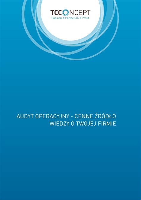 Audyt Operacyjny Cenne R D O Wiedzy O Twojej Firmie Pdf Darmowe