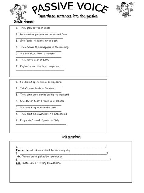 Passive Voice Fun Activities Games 601