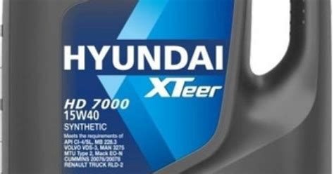 HYUNDAI XTEER HD 7000 15W40 SINTÉTICO 4 LITROS