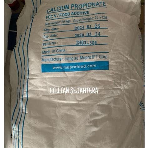 Jual Calcium Propionate Powder Mupro Ex Rrc Food Grade Anti Tengik