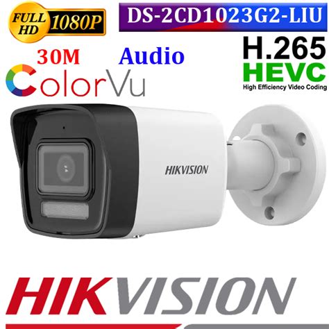 Hikvision Dual Light Mp Colorvu Audio Ip Camera Ds Cd G Liu