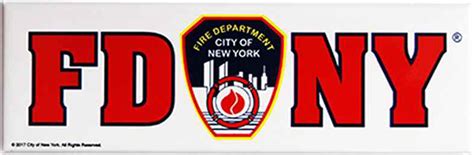 FDNY White/ Logo Bear Magnet