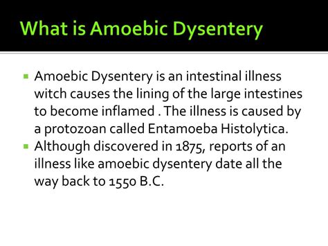 PPT - Amoebic Dysentery PowerPoint Presentation, free download - ID:2198534