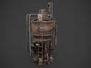 Rusted Machinery Device D Model Cgtrader