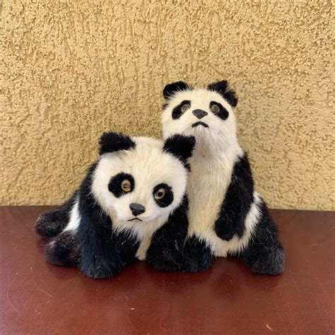 Vintage Panda Bear Buddies Figures - Etsy